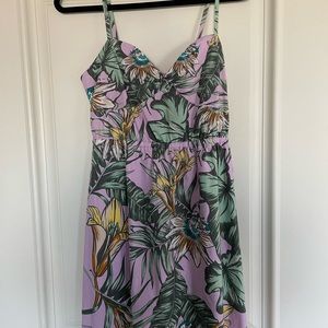 J crew leaf print dress size Med